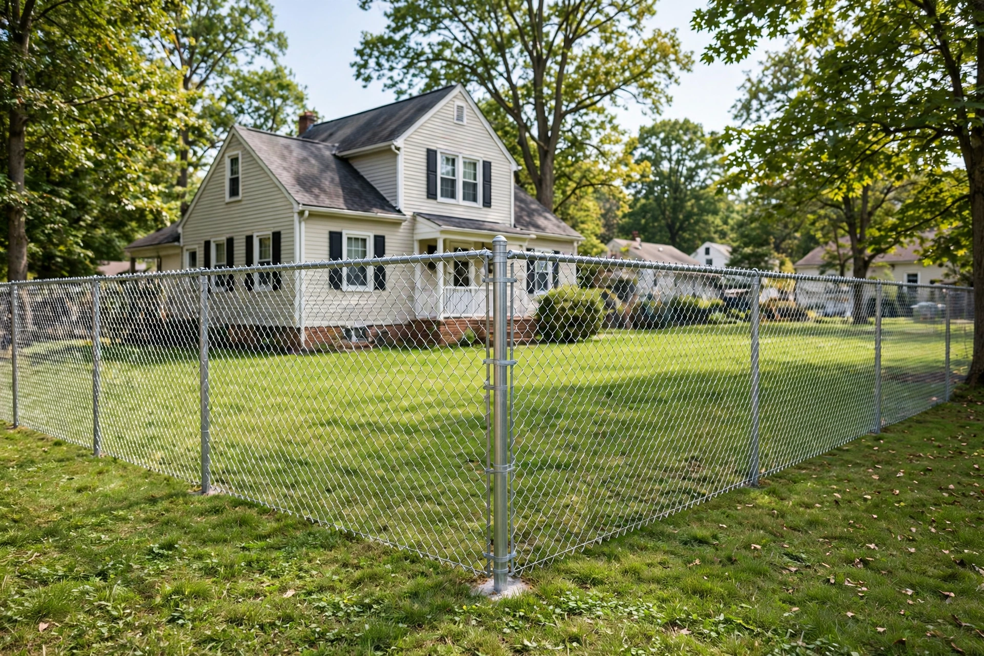 Chain Link Fence Installation —  Chain Link Fence Installation in Woodmore by Bowie Fence Company
