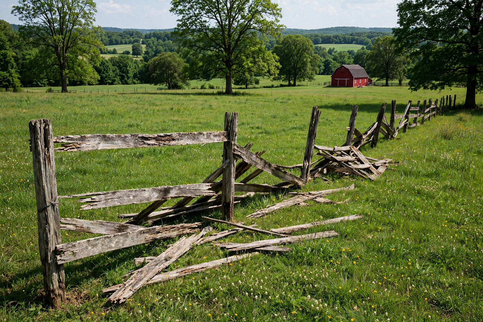 Before photo, Farm and Ranch Fencing in Long Ridge, by Bowie Fence Company