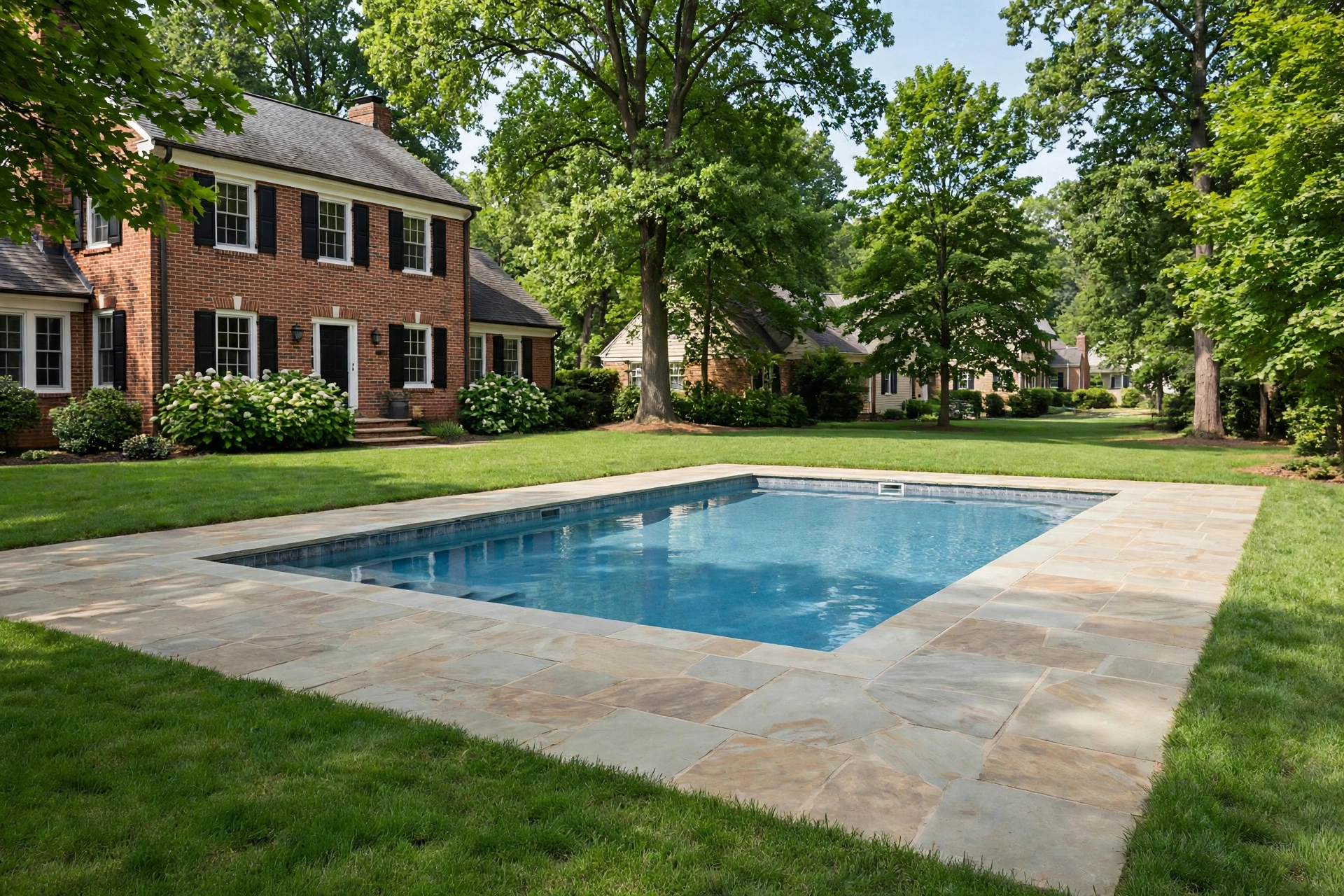 Before photo,  Pool Fence Installation in Chapel Forge, by Bowie Fence Company
