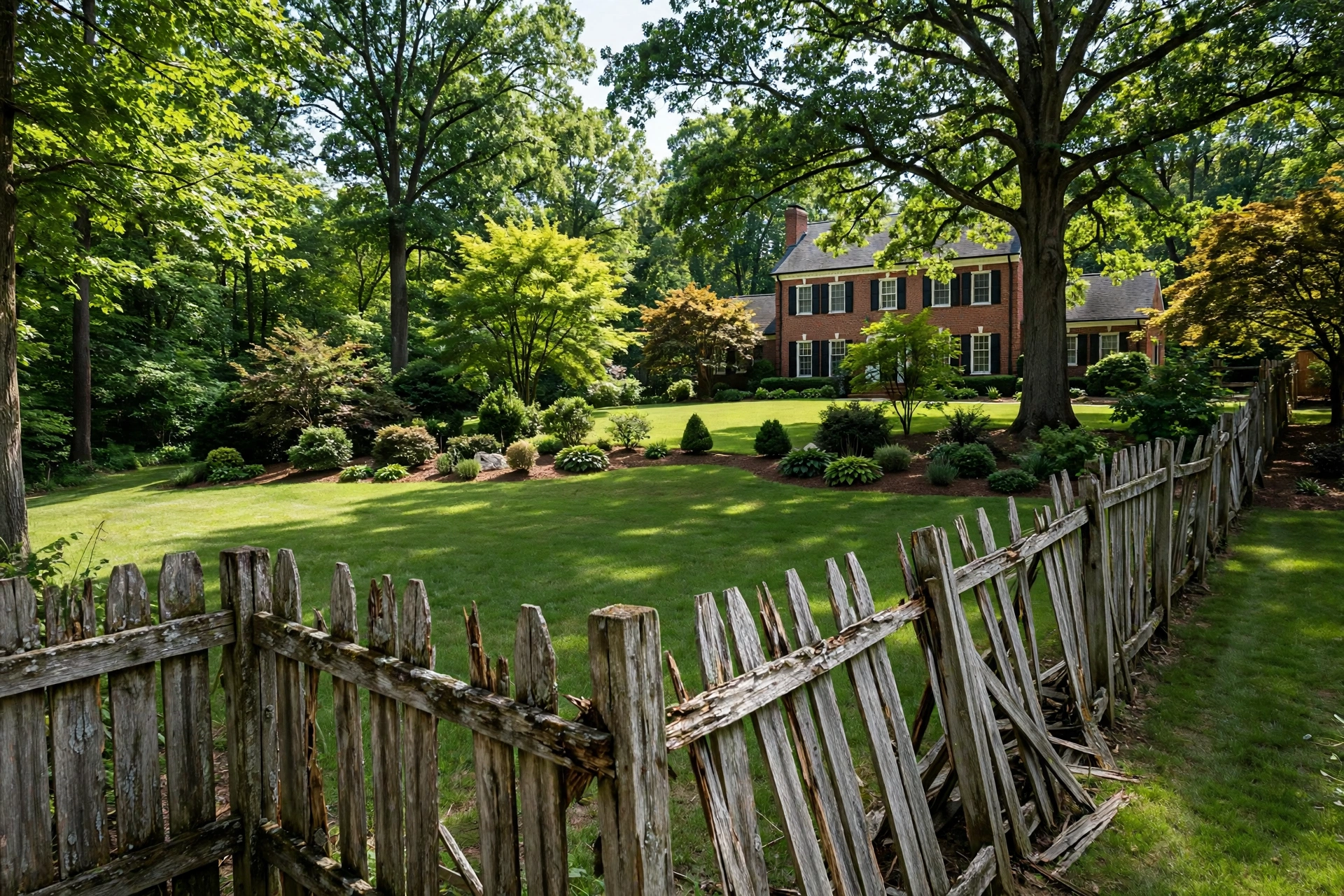 Before photo,  Wood Privacy Fence Installation in Belair, by Bowie Fence Company